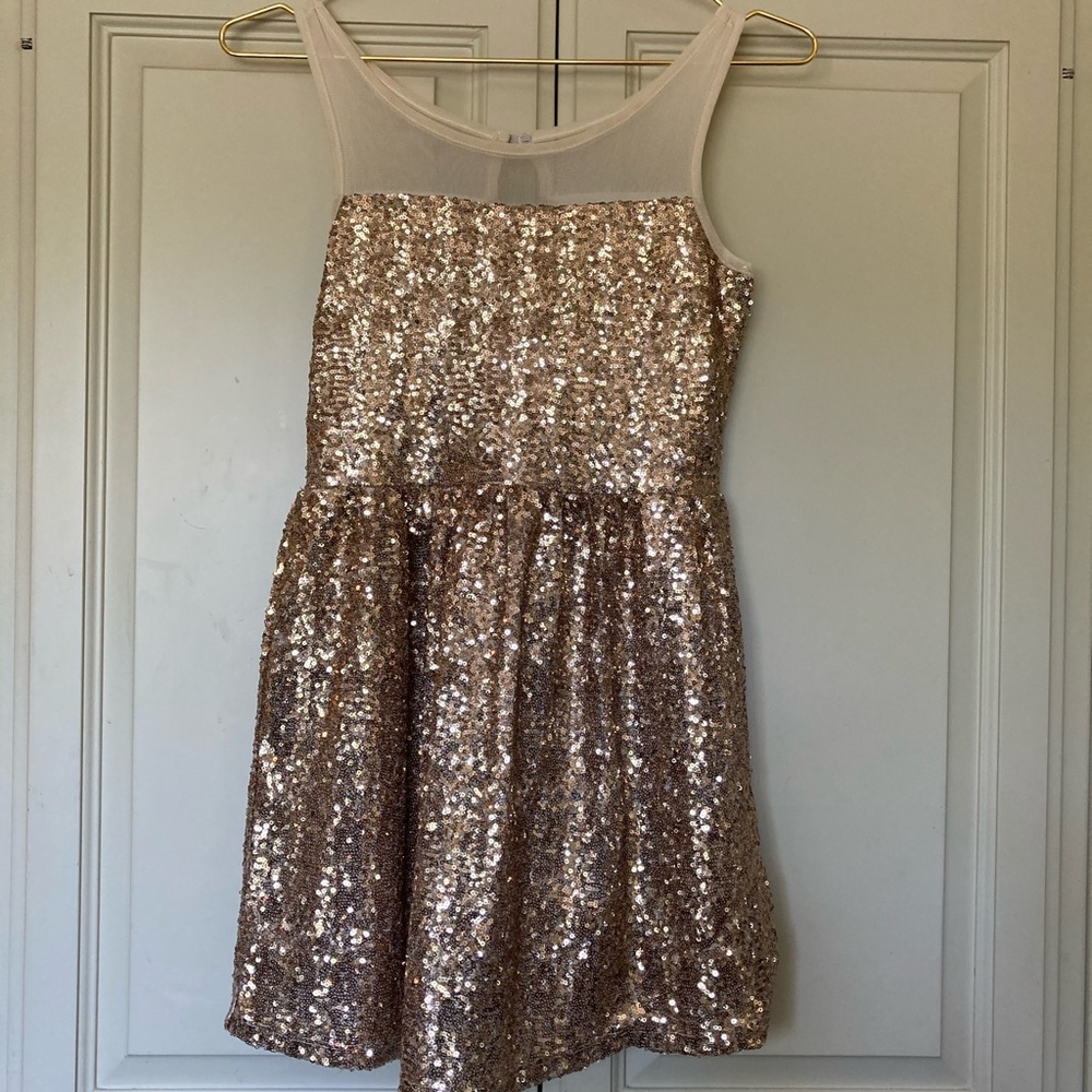 Sequin dress.